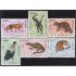 El Salvador 686/91 1963 Fauna Coyote Mono araña Mapache MNH