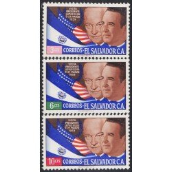 El Salvador 654/56 1959 Presidentes Lemus y Eisenhower MNH El Salvador 654/56 1959 Presidentes Lemus y Eisenhower MNH
