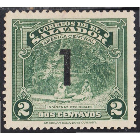 El Salvador 543a 1944 Indígenas regionales MNH sb grande El Salvador 543a 1944 Indígenas regionales MNH sb grande