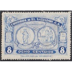 El Salvador 540 1942 1º Congreso Eucarístico Nacional MNH El Salvador 540 1942 1º Congreso Eucarístico Nacional MNH