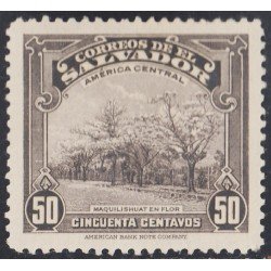 El Salvador 534 1938 Árbol Maquilishuat en flor MH El Salvador 534 1938 Árbol Maquilishuat en flor MH