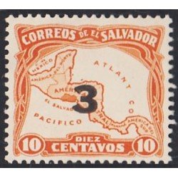 El Salvador 485a 1934 Mapa de América Central MNH El Salvador 485a 1934 Mapa de América Central MNH