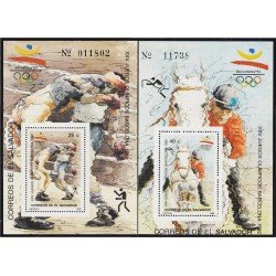 El Salvador 1063/64 1989 XXV Juegos olímpicos Barcelona 92 MNH El Salvador 1063/64 1989 XXV Juegos olímpicos Barcelona 92 MNH