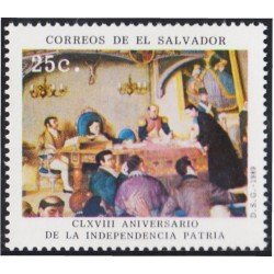 El Salvador 1050 1989 168 Aniversario de la Independencia de la Patria MNH El Salvador 1050 1989 168 Aniversario de la Independencia de la Patria MNH