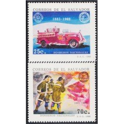 El Salvador 1048/49 1989 Bomberos Nacionales MNH El Salvador 1048/49 1989 Bomberos Nacionales MNH