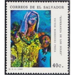 El Salvador 1037 1988 Pintura de Víctor Rodríguez Presa MNH El Salvador 1037 1988 Pintura de Víctor Rodríguez Presa MNH