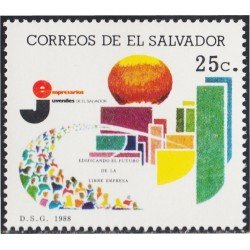 El Salvador 1023 1988 Edificando el futuro de la libre empresa MNH El Salvador 1023 1988 Edificando el futuro de la libre empresa MNH