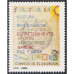 El Salvador 1022 1988 Filatelia MNH