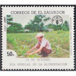 El Salvador 1018 1987 Día Mundial de la Alimentación MNH