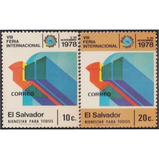 El Salvador 847/48 1978 VIII Feria Internacional MNH El Salvador 847/48 1978 VIII Feria Internacional MNH