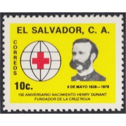 El Salvador 846 1978 Henry Dunant fundador de la Cruz Roja MNH El Salvador 846 1978 Henry Dunant fundador de la Cruz Roja MNH