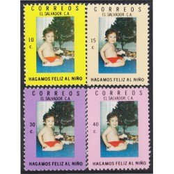 El Salvador 828/31 1976 Hagamos feliz al niño MNH El Salvador 828/31 1976 Hagamos feliz al niño MNH