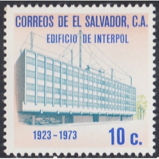 El Salvador 794 1974 Edificio de Interpol MNH