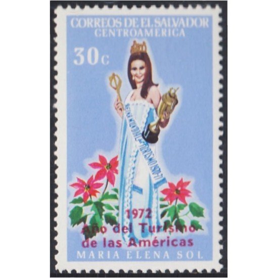 El Salvador 778 1972 María Elena Sol MNH El Salvador 778 1972 María Elena Sol MNH