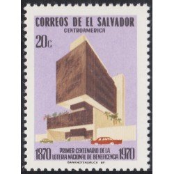 El Salvador 759 1970 100 Años de la Lotería Nacional de Beneficencia MNH El Salvador 759 1970 100 Años de la Lotería Nacional de Beneficencia MNH