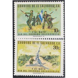 El Salvador 757/58 1970 Día del soldado Salvadoreño MNH El Salvador 757/58 1970 Día del soldado Salvadoreño MNH