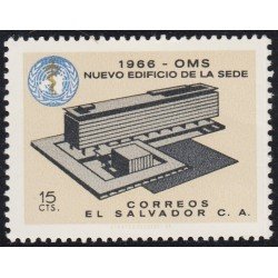 El Salvador 714 1966 Nuevo Edificio de la Sede MNH El Salvador 714 1966 Nuevo Edificio de la Sede MNH