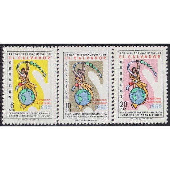 El Salvador 711/13 1965 Feria Internacional El Salvador MNH El Salvador 711/13 1965 Feria Internacional El Salvador MNH