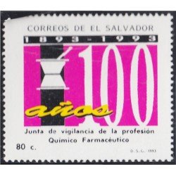El Salvador 1173 1993 100 Años de la junta de vigilancia de la profesión Químico Farmacéutica MNH El Salvador 1173 1993 100 Años de la junta de vigilancia de la profesión Químico Farmacéutica MNH