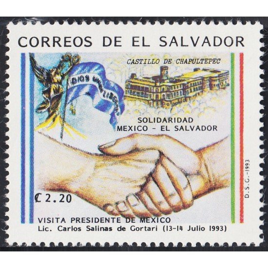 El Salvador 1172 1993 Solidaridad México - El Salvador MNH El Salvador 1172 1993 Solidaridad México - El Salvador MNH