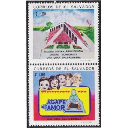 El Salvador 1168/69 1993 AGAPE Obra salvadoreña MNH El Salvador 1168/69 1993 AGAPE Obra salvadoreña MNH