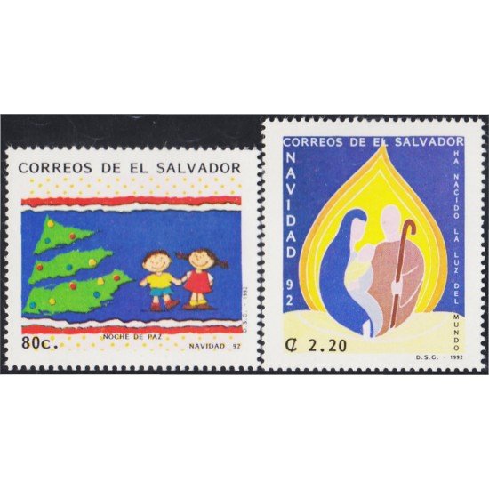 El Salvador 1162AB 1992 Navidad Christmas MNH El Salvador 1162AB 1992 Navidad Christmas MNH