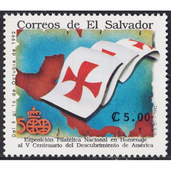 El Salvador 1162 1992 500 Aniversario del Descubrimiento de América MNH El Salvador 1162 1992 500 Aniversario del Descubrimiento de América MNH