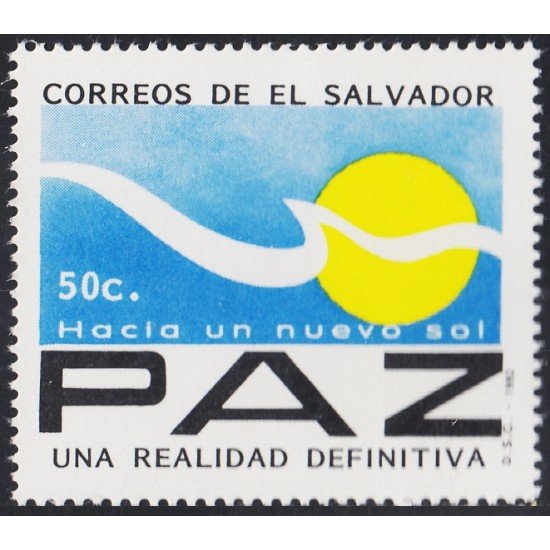 El Salvador 1156 1992 Paz una realidad definitiva MNH El Salvador 1156 1992 Paz una realidad definitiva MNH