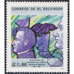 El Salvador 1155 1992 Gral. Francisco Morazán MNH El Salvador 1155 1992 Gral. Francisco Morazán MNH