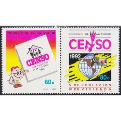 El Salvador 1146/47 1992 Censo de población y vivienda MNH El Salvador 1146/47 1992 Censo de población y vivienda MNH
