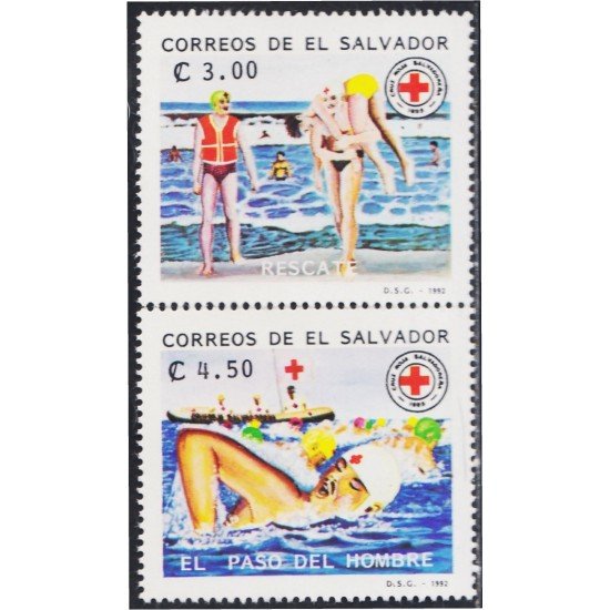 El Salvador 1144/45 1992 Cruz Roja Salvadoreña MNH El Salvador 1144/45 1992 Cruz Roja Salvadoreña MNH