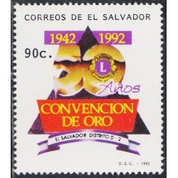 El Salvador 1139 1992 50 Años de Lions Club MNH El Salvador 1139 1992 50 Años de Lions Club MNH