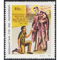 El Salvador 1130 1992 100 Años de la fundación de la Sociedad de Señoras de la Caridad San Vicente de Paul MNH El Salvador 1130 1992 100 Años de la fundación de la Sociedad de Señoras de la Caridad San Vicente de Paul MNH