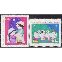 El Salvador 1117/18 1991 Navidad Christmas MNH El Salvador 1117/18 1991 Navidad Christmas MNH