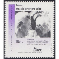 El Salvador 1098 1991 Tercera edad MNH El Salvador 1098 1991 Tercera edad MNH