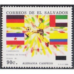 El Salvador 1095 1990 Campeonato Mundial de fútbol en Italia Alemania campeón MNH El Salvador 1095 1990 Campeonato Mundial de fútbol en Italia Alemania campeón MNH