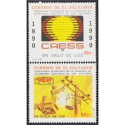 El Salvador 1088BC 1990 CAESS 100 Años de la fundación de a compañía de alumbrado eléctrico MNH El Salvador 1088BC 1990 CAESS 100 Años de la fundación de a compañía de alumbrado eléctrico MNH