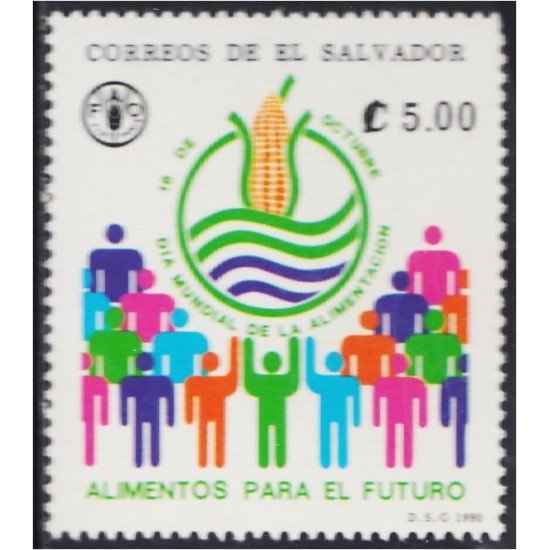 El Salvador 1088A 1990 Día Mundial de la Alimentación MNH El Salvador 1088A 1990 Día Mundial de la Alimentación MNH