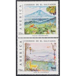 El Salvador 1087/88 1990 América Upae Volcán Chichontepec y Lago de Coatepeque MNH El Salvador 1087/88 1990 América Upae Volcán Chichontepec y Lago de Coatepeque MNH