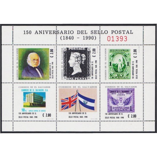 El Salvador 1086HM 1990 V Centenario de l descubrimiento de América MNH El Salvador 1086HM 1990 V Centenario de l descubrimiento de América MNH