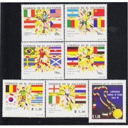 El Salvador 1080/86 1990 Campeonato Mundial de fútbol en Italia MNH El Salvador 1080/86 1990 Campeonato Mundial de fútbol en Italia MNH