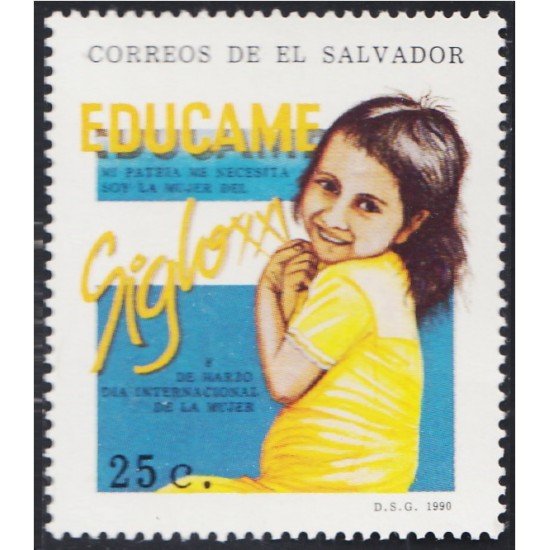 El Salvador 1074A 1990 Educación SXXI MNH El Salvador 1074A 1990 Educación SXXI MNH