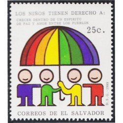 El Salvador 1071A 1989 Por los derechos del niño MNH El Salvador 1071A 1989 Por los derechos del niño MNH