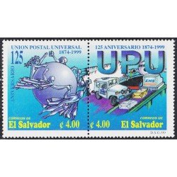 El Salvador 1433/34 1999 Aniversario 125 de la UPU MNH El Salvador 1433/34 1999 Aniversario 125 de la UPU MNH