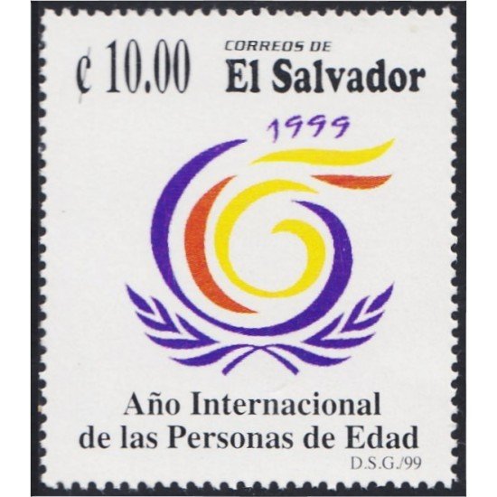El Salvador 1422 1999 Año Internacional de las personas de Edad MNH