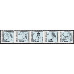 El Salvador 1417/21 1999 Homenaje a caricaturistas Toño Salazar MNH El Salvador 1417/21 1999 Homenaje a caricaturistas Toño Salazar MNH