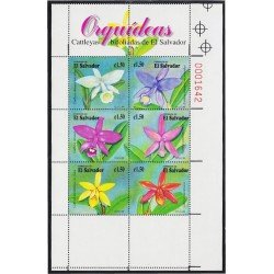 El Salvador 1411/16 1999 Fauna Orquídeas Flores flowers MNH El Salvador 1411/16 1999 Fauna Orquídeas Flores flowers MNH