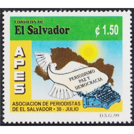 El Salvador 1410 1999 APES Asociación de periodistas de El Salvador MNH