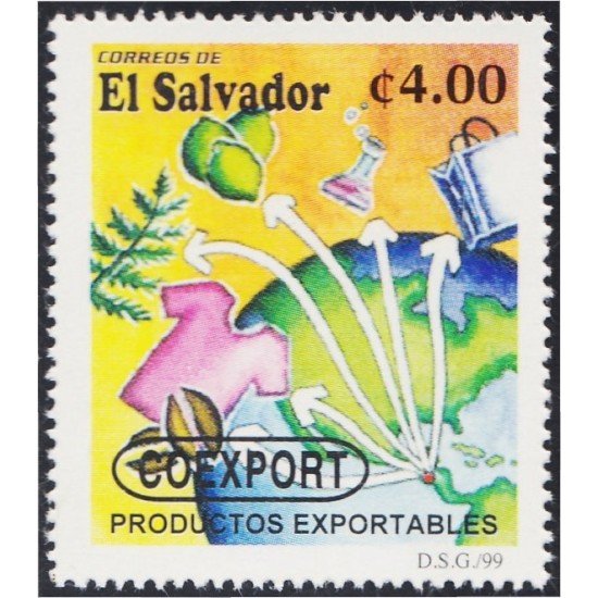 El Salvador 1409 1999 COEXPORT Productos exportables MNH