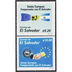 El Salvador 1396/97 1999 Unión Europea cooperando con El SalvadorMNH El Salvador 1396/97 1999 Unión Europea cooperando con El SalvadorMNH